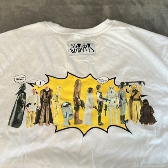 Star Wars Action Figures T-Shirt - Size Large - White, Pink, Blue, Yellow - NWT - Picture 14 of 15
